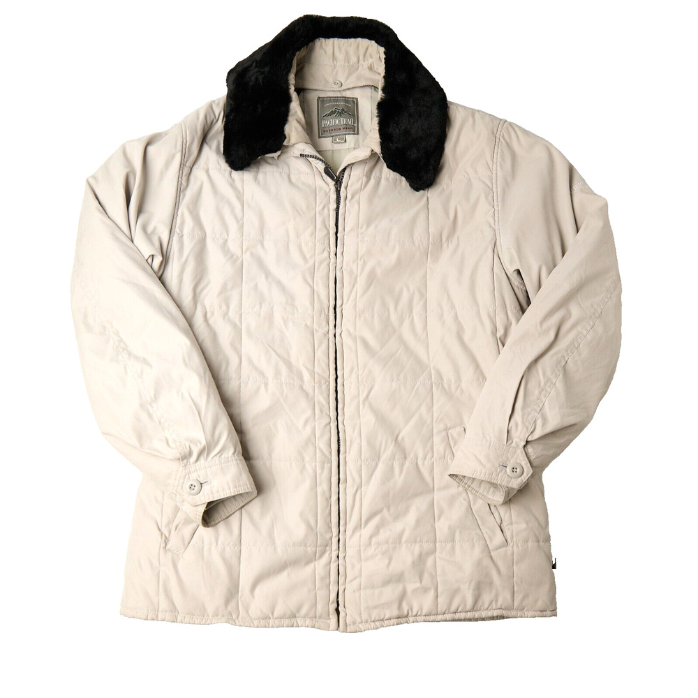 Vintage Pacific Trail Coat Jacket Women's L Outdoor Wear Fur Collar 90s Gorpcore